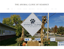 Tablet Screenshot of animalclinickearney.com